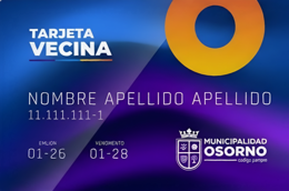 Tarjeta Vecina Osorno — Municipalidad de Osorno